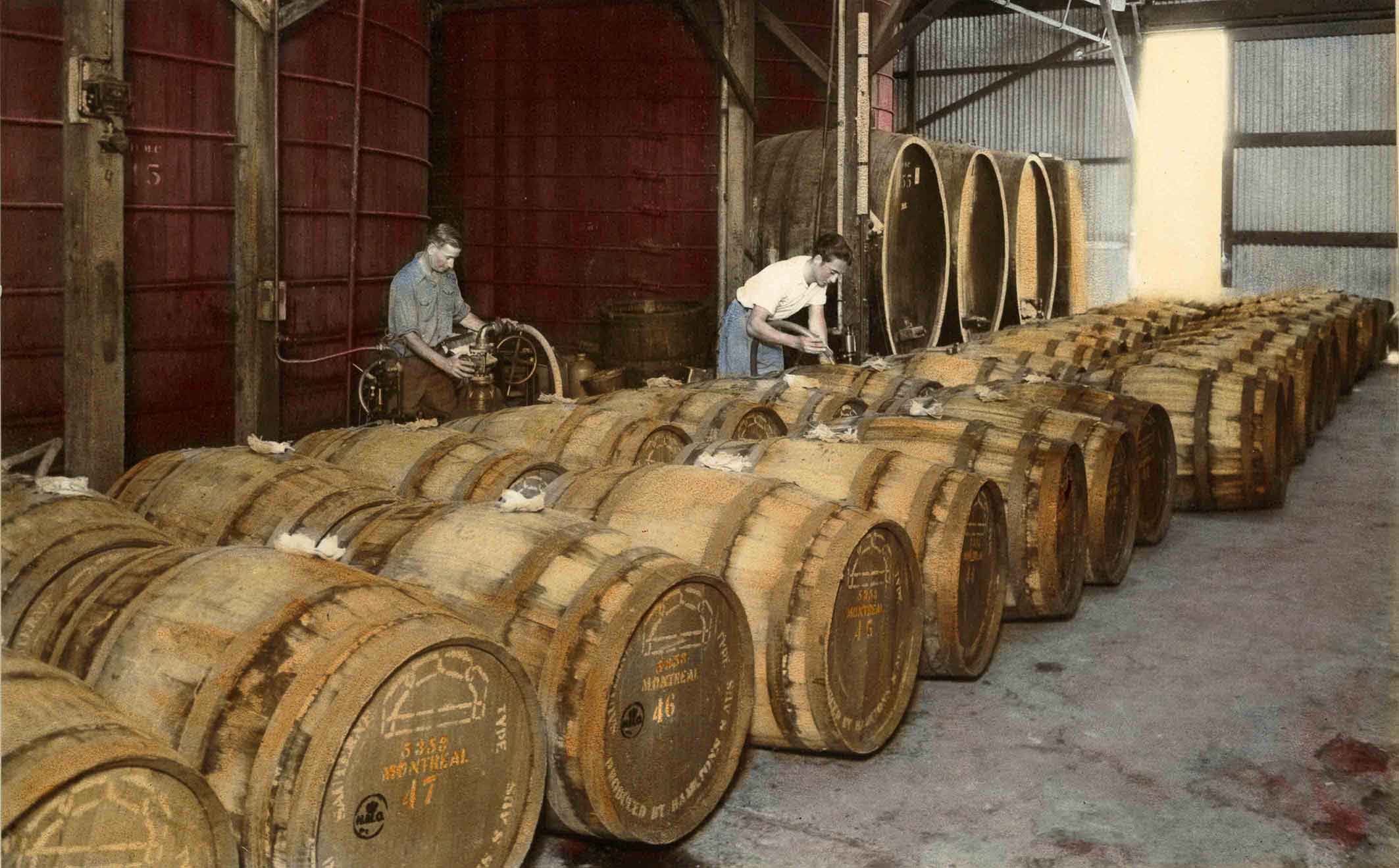 Barrel Room Hamiltons Ewells Winery 1920s